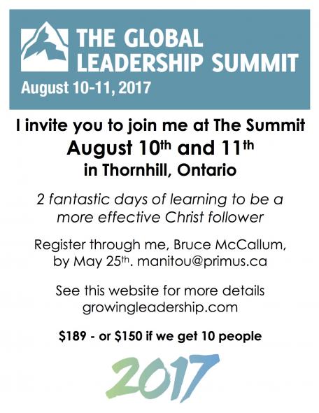 Global Leadership Summit Poster