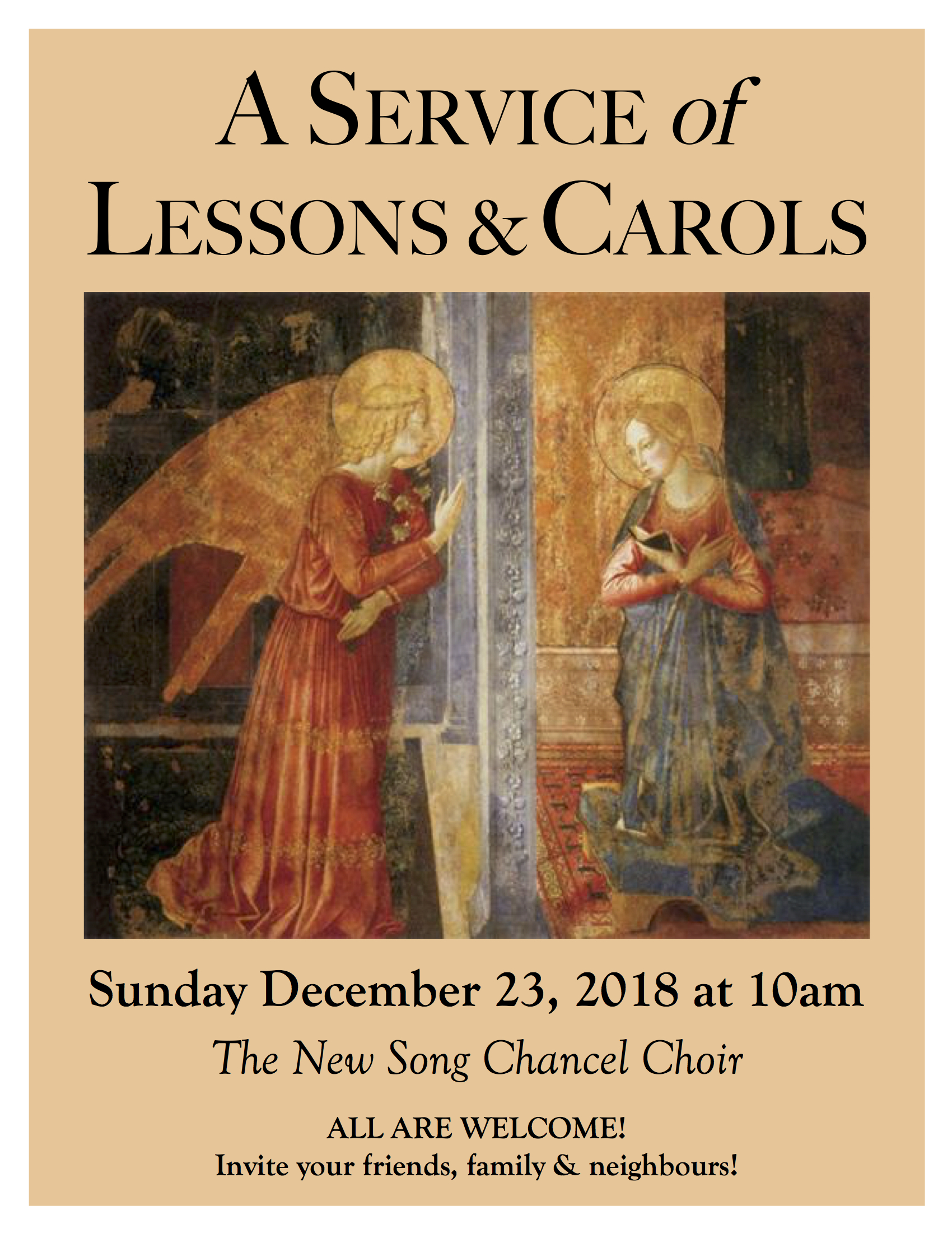 Lessons and Carols Service New Song Church